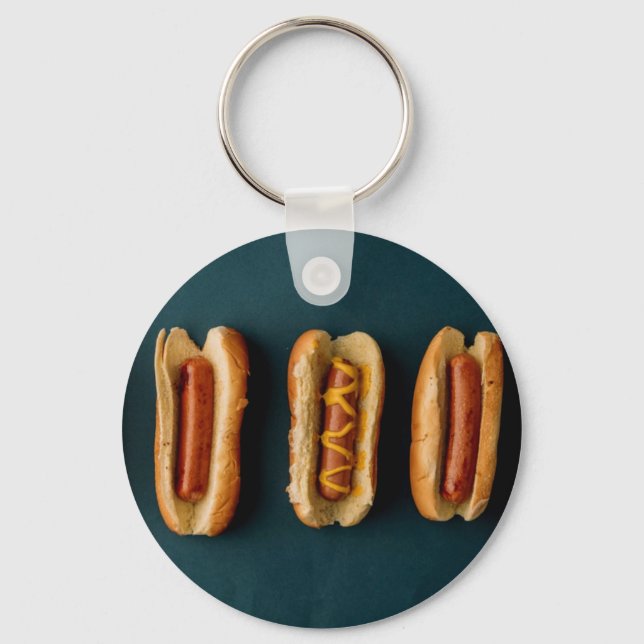 Hot Dogs and Buns Key Ring (Front)