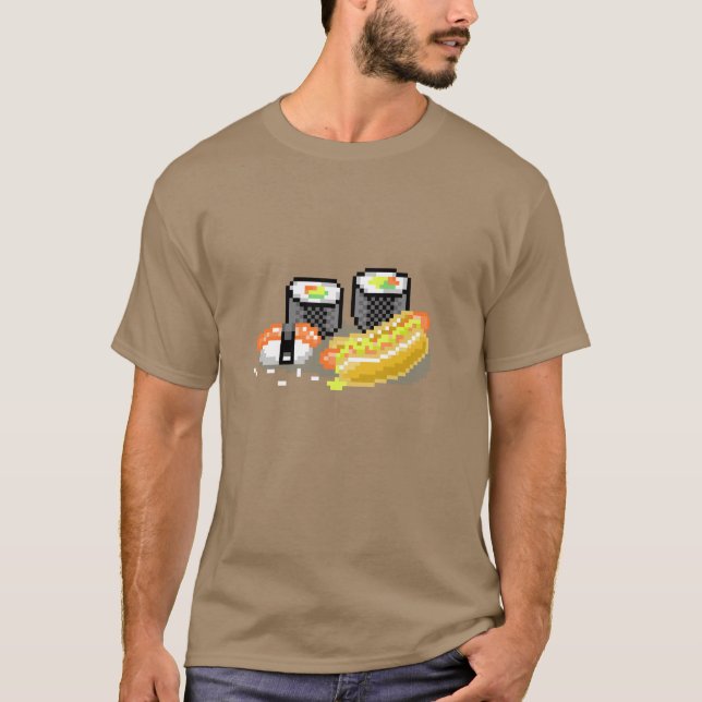 Hot Dogs and Sushi T-Shirt (Front)