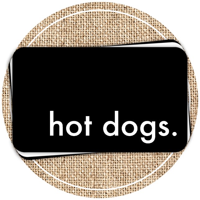 hot dogs. business card (Creator Uploaded)