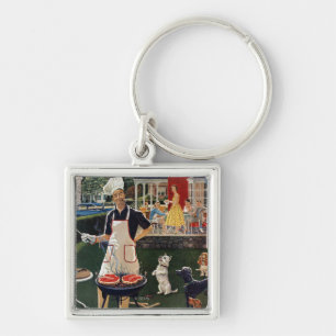 Hot Dogs Key Ring