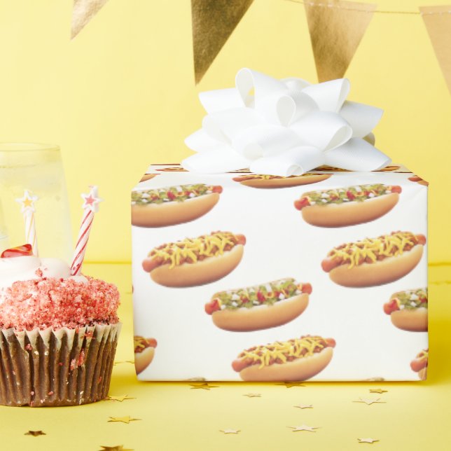 Hot Dogs On White Wrapping Paper (Birthday Party)