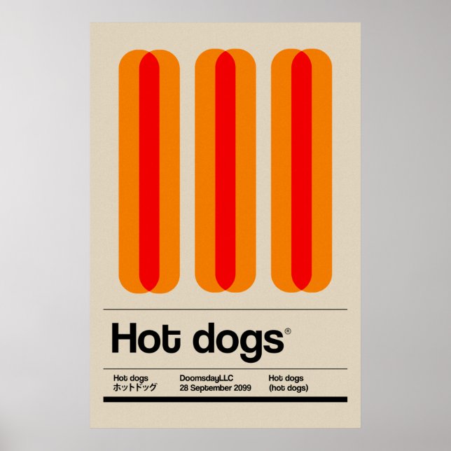 Hot Dogs Poster (Front)