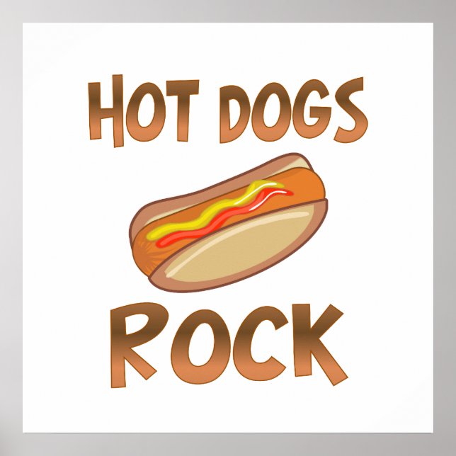 Hot Dogs Rock Poster (Front)