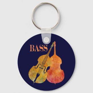 Hot Double Bass Key Ring