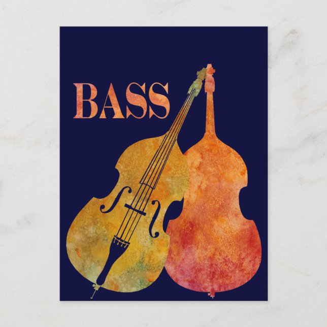 Hot Double Bass Postcard (Front)
