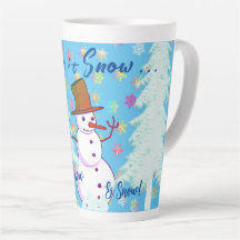 Hot Drinks Snow Day Winter Latte Mug