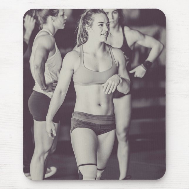Hot Female Fitness Girls Mouse Pad (Front)