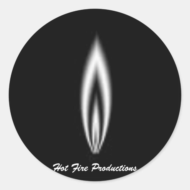 Hot Fire Classic Round Sticker (Front)