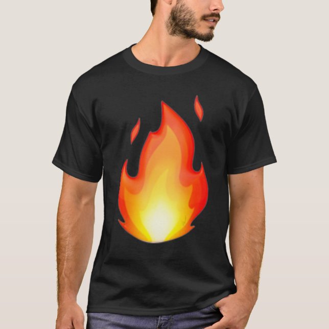 Hot Fire Clothing Lit Outfit Displays Heat Of Burn T-Shirt (Front)
