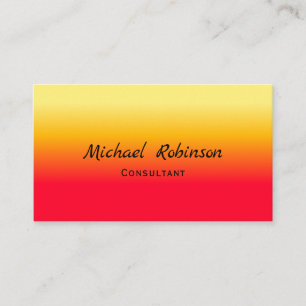 Hot Flame Red Orange Yellow Business Card