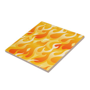 Hot flames tile