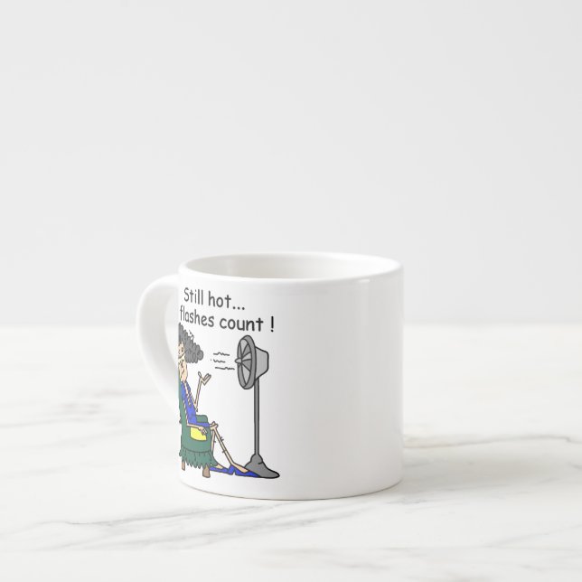 Hot Flash Humour Espresso Cup (Front Left)