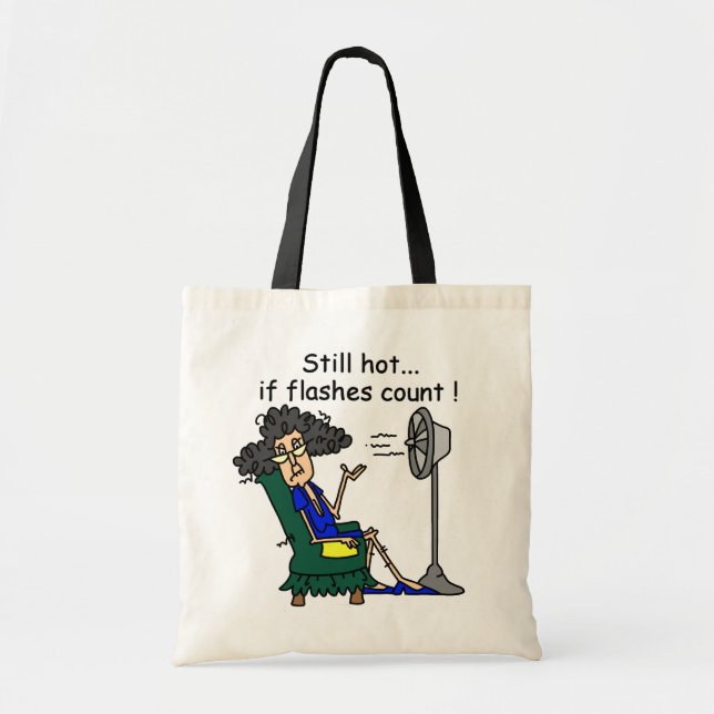 Hot Flash Humour Tote Bag (Front)