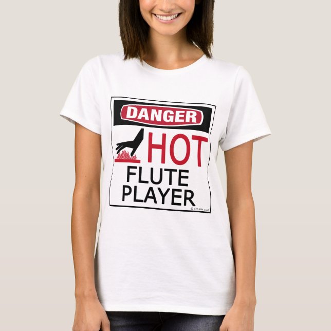 Hot Flute Player T-Shirt (Front)
