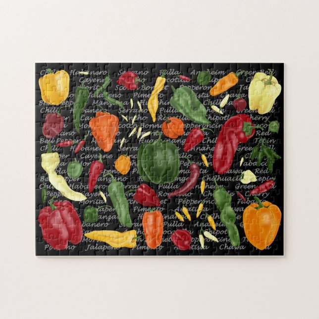 Hot for Chilli Peppers Jigsaw Puzzle (Horizontal)