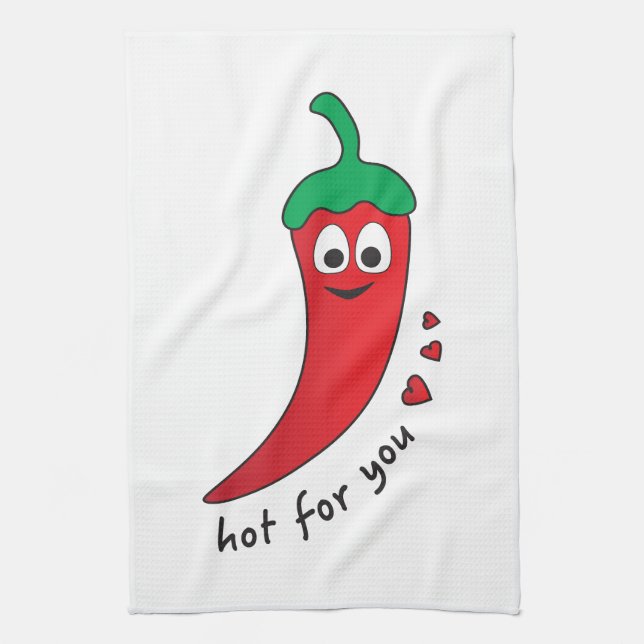 Hot for You  Tea Towel (Vertical)