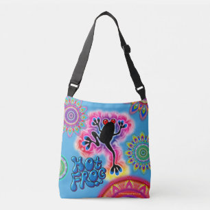 Hot Frog Boho Surf psychedelic cross-body bag