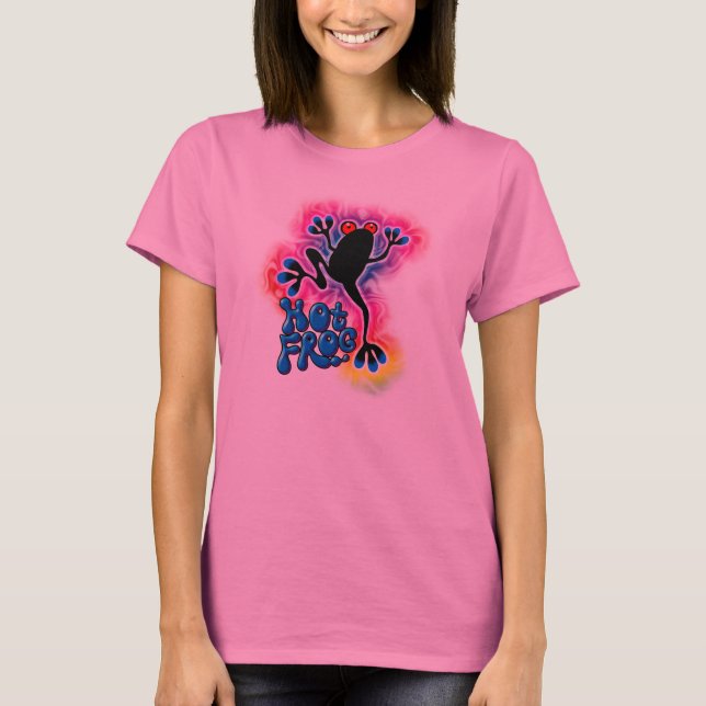 Hot Frog Surf psychedelic Tie Dye shirt (Front)