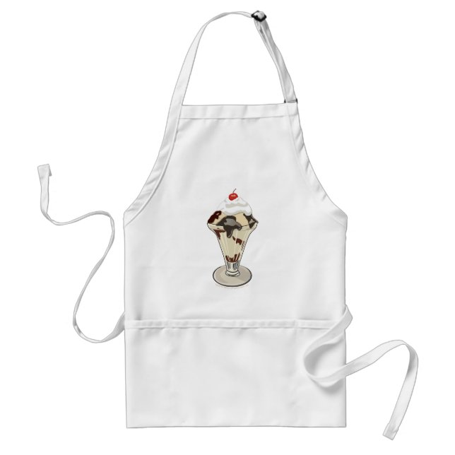 Hot Fudge Sundae Dessert Ice Cream Apron (Front)