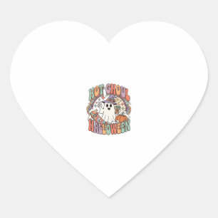 Hot Ghoul Halloween Ghost Witch Hat Skateboard Heart Sticker