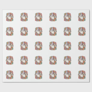 Hot Ghoul Halloween Ghost Witch Hat Skateboard Wrapping Paper