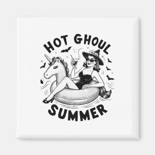 Hot Ghoul Summer Funny Halloween Outfit Costumes  Magnet
