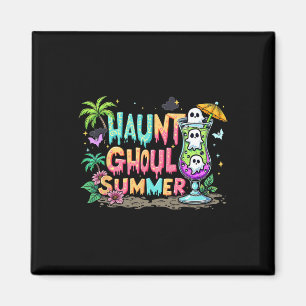 Hot Ghoul Summer Funny Summerween Vibes Skeleton I Magnet