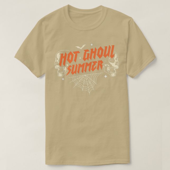 Hot Ghoul Summer Pastel Goth Gothic Funny Hallowee T-Shirt (Design Front)