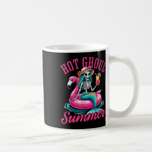 Hot Ghoul Summer Summerween Halloween Skeleton Mer Coffee Mug
