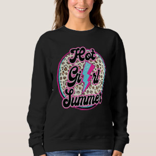 Hot Girl Summer Cool Mum Mum Life Leopard Thunder Sweatshirt
