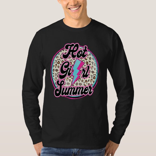 Hot Girl Summer Cool Mum Mum Life Leopard Thunder T-Shirt (Front)