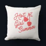 Hot girl summer cushion<br><div class="desc">Cherry Red Version

with back and front sides

Summer is coming</div>