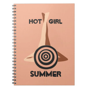 Hot Girl Summer Peach Sand Notebook