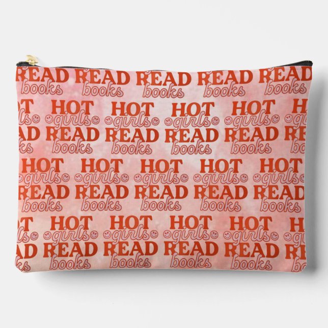 Hot Girls Read Books Accessory Pouch (Front)