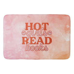 Hot Girls Read Books Bath Mat