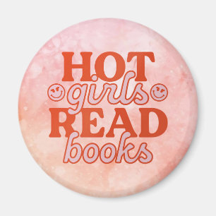 Hot Girls Read Books Magnet