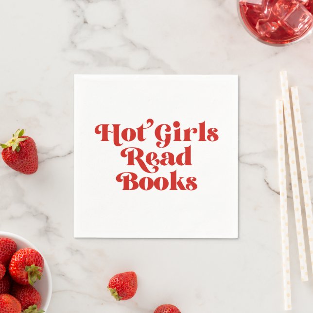 Hot Girls Read Books Napkin (Insitu)