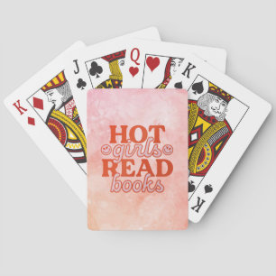 Hot Girls Read Books Playing Cards