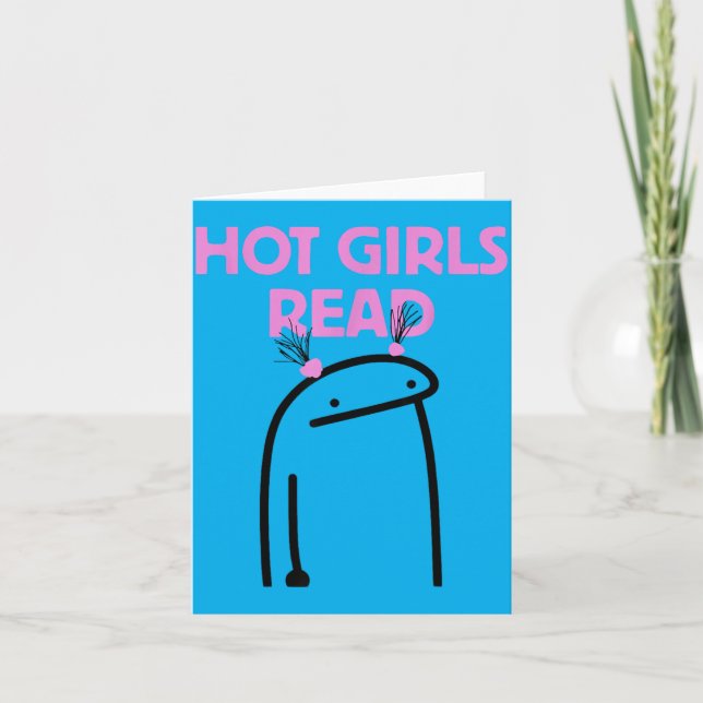 Hot Girls Read Card (Front)