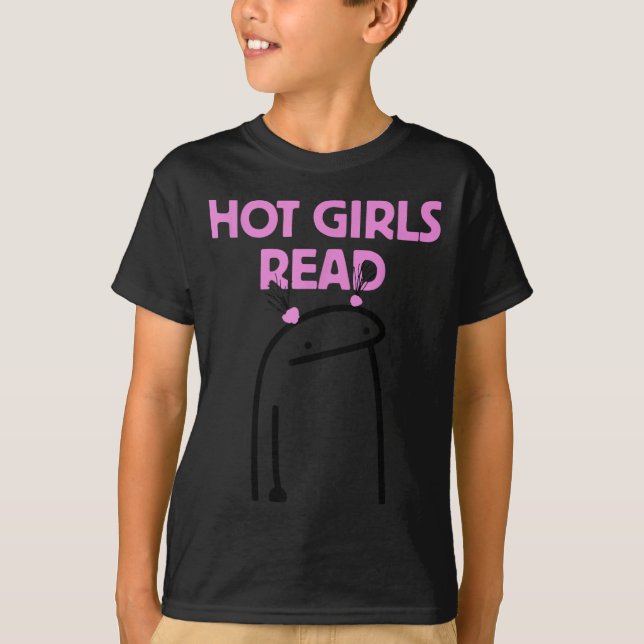 Hot Girls Read T-Shirt (Front)