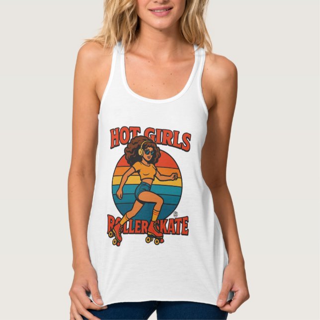 Hot Girls Roller Skate Shirt (Front)