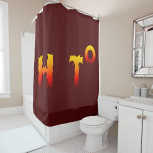 Hot   Global Warming Shower Curtain