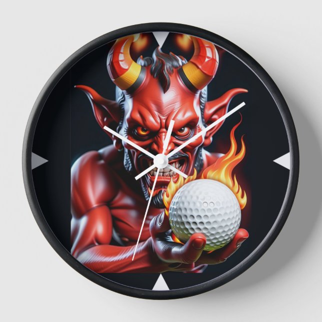 Hot Golfer - Wall Clock (Front)