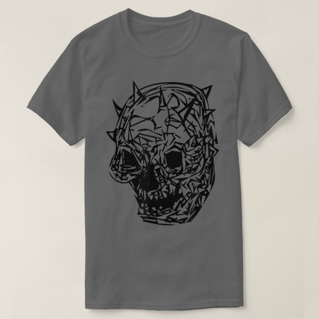 Hot Goth Skeleton Head for Summer Fun & Gothic Par T-Shirt (Design Front)