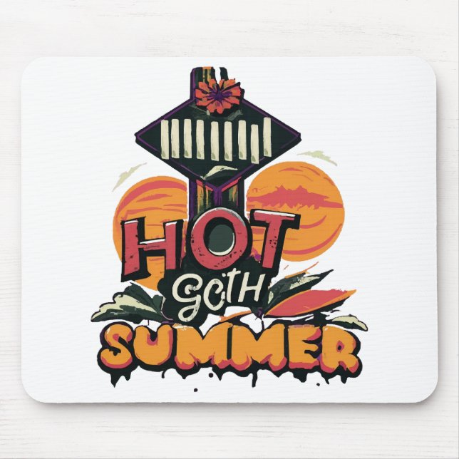 Hot Goth Summer Chic  Mouse Pad (Front)