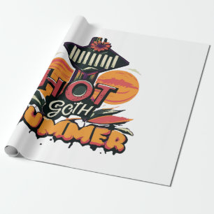 Hot Goth Summer Chic Wrapping Paper