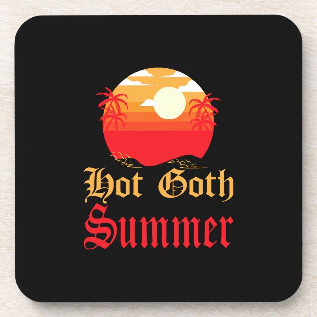 hot goth summer  coaster (Front)