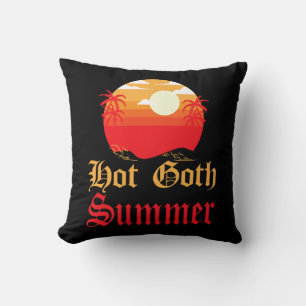 hot goth summer cushion