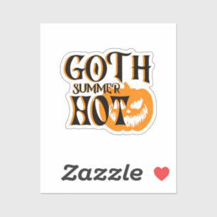 Hot Goth Summer-Horror Smiling Pumpkin