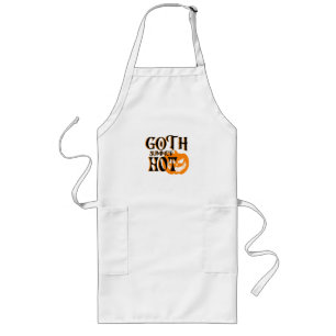 Hot Goth Summer-Horror Smiling Pumpkin Long Apron